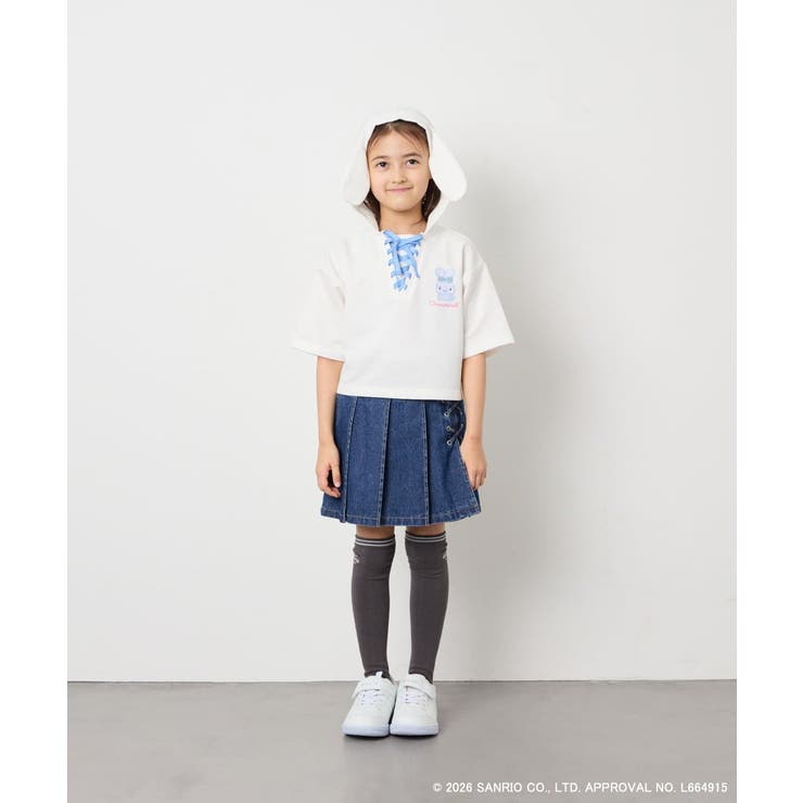 【数量限定】[110 160][シナモロール＆ポチャッコ]ミミ付きオーバーTシャ… | a.v.v【KIDS】 | 詳細画像10 