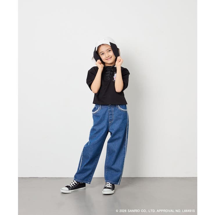 【数量限定】[110 160][シナモロール＆ポチャッコ]ミミ付きオーバーTシャ… | a.v.v【KIDS】 | 詳細画像20 