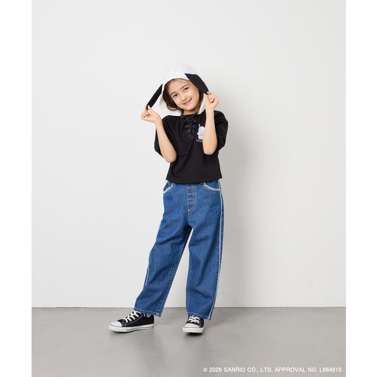 【数量限定】[110 160][シナモロール＆ポチャッコ]ミミ付きオーバーTシャ… | a.v.v【KIDS】 | 詳細画像21 