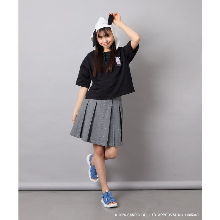 【数量限定】[110 160][シナモロール＆ポチャッコ]ミミ付きオーバーTシャ… | a.v.v【KIDS】 | 詳細画像32 