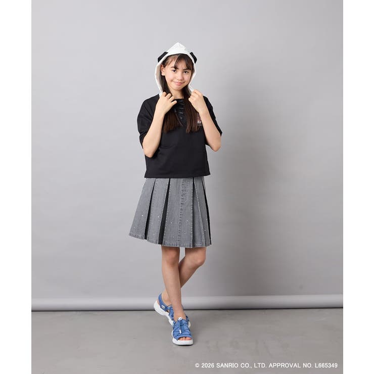 【数量限定】[110 160][シナモロール＆ポチャッコ]ミミ付きオーバーTシャ… | a.v.v【KIDS】 | 詳細画像35 