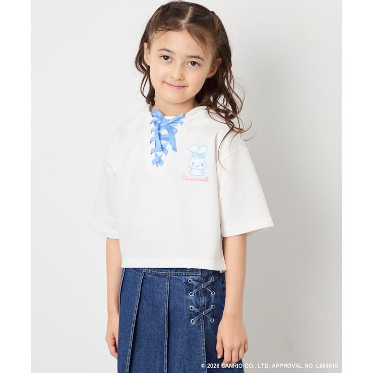 【数量限定】[110 160][シナモロール＆ポチャッコ]ミミ付きオーバーTシャ… | a.v.v【KIDS】 | 詳細画像4 