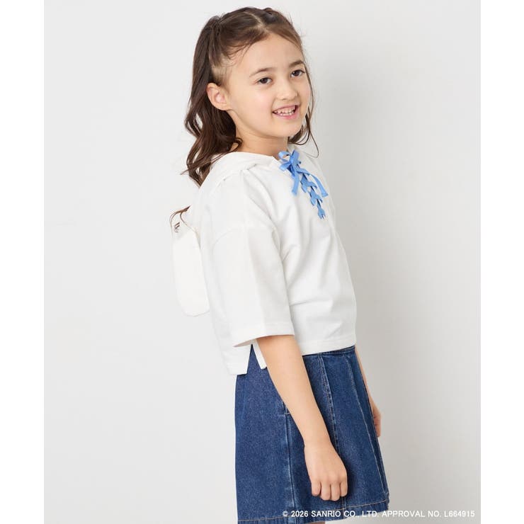 【数量限定】[110 160][シナモロール＆ポチャッコ]ミミ付きオーバーTシャ… | a.v.v【KIDS】 | 詳細画像5 