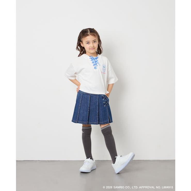 【数量限定】[110 160][シナモロール＆ポチャッコ]ミミ付きオーバーTシャ… | a.v.v【KIDS】 | 詳細画像6 