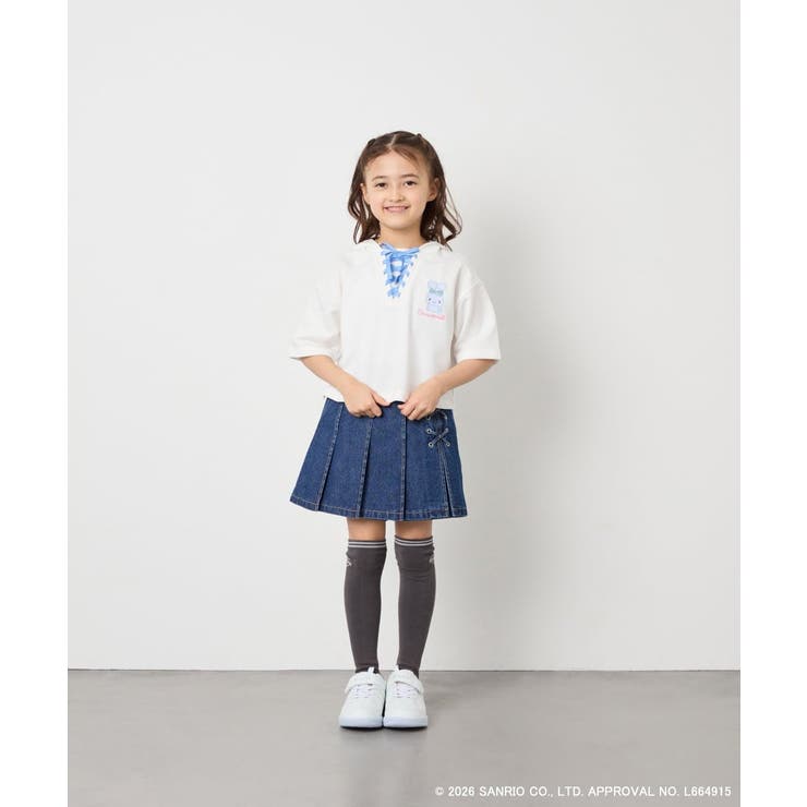 【数量限定】[110 160][シナモロール＆ポチャッコ]ミミ付きオーバーTシャ… | a.v.v【KIDS】 | 詳細画像7 