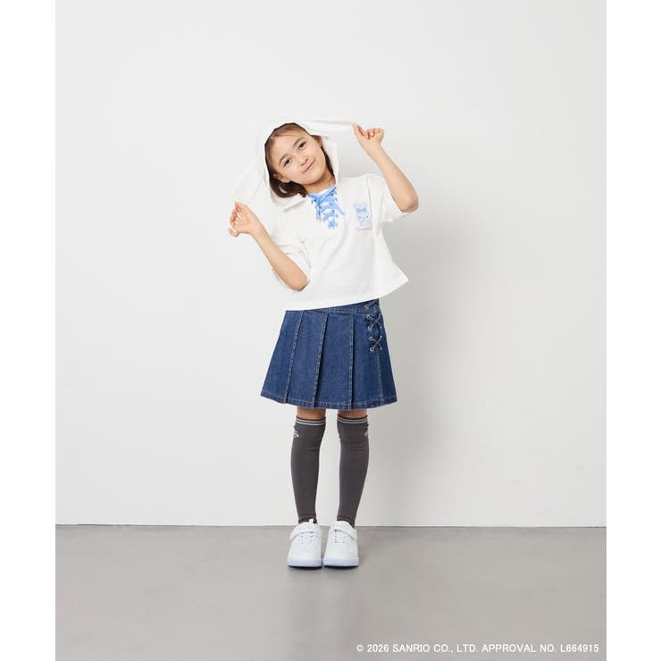 【数量限定】[110 160][シナモロール＆ポチャッコ]ミミ付きオーバーTシャ… | a.v.v【KIDS】 | 詳細画像9 