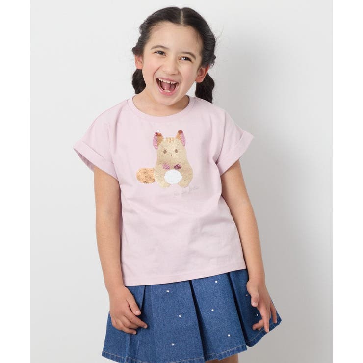 【毛玉になりにくい 安心の綿100％ キラキラスパンコール】[100 | a.v.v【KIDS】 | 詳細画像1 