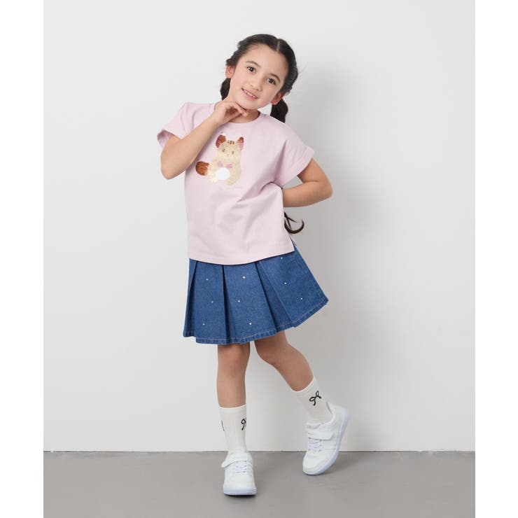 【毛玉になりにくい 安心の綿100％ キラキラスパンコール】[100 | a.v.v【KIDS】 | 詳細画像6 