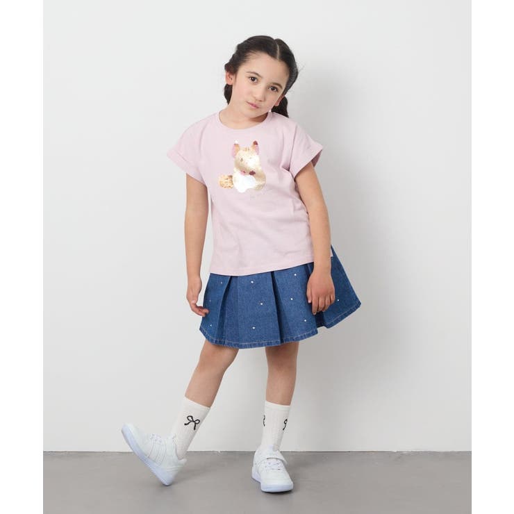 【毛玉になりにくい 安心の綿100％ キラキラスパンコール】[100 | a.v.v【KIDS】 | 詳細画像8 