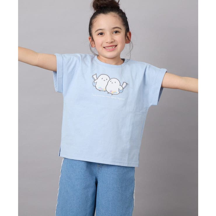 ライトブルー | 【毛玉になりにくい 安心の綿100％ キラキラスパンコール】[100 | a.v.v【KIDS】