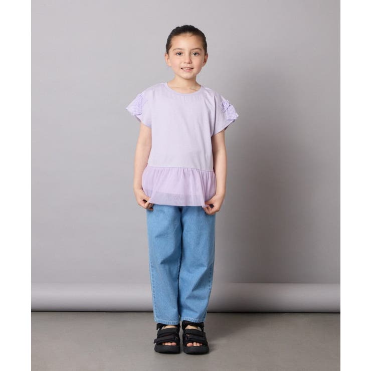 [110-130]チュールドッキングリボンTシャツ | a.v.v【KIDS】 | 詳細画像14 