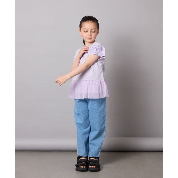 [110-130]チュールドッキングリボンTシャツ | a.v.v【KIDS】 | 詳細画像15 