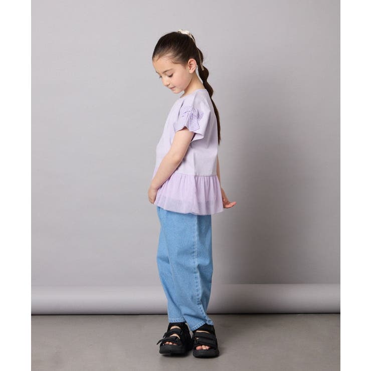 [110-130]チュールドッキングリボンTシャツ | a.v.v【KIDS】 | 詳細画像17 