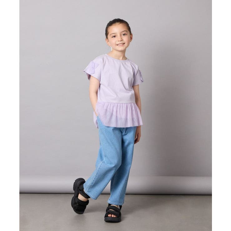 [110-130]チュールドッキングリボンTシャツ | a.v.v【KIDS】 | 詳細画像18 