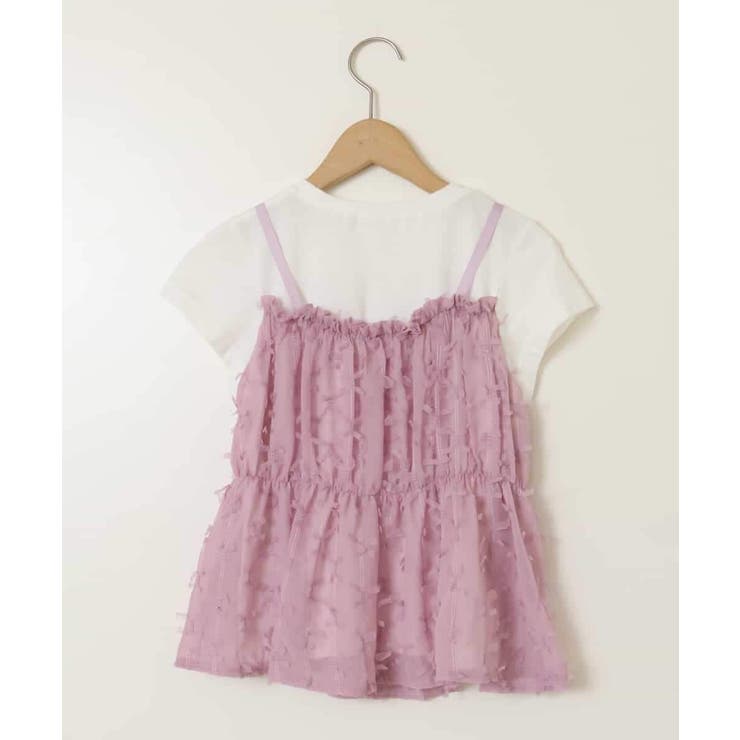 【接触冷感/ジメジメ対策】[100-130]シフォンキャミドッキングトップス | a.v.v【KIDS】 | 詳細画像34 