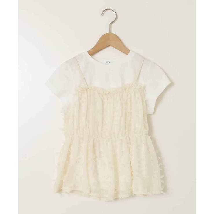 【接触冷感/ジメジメ対策】[100-130]シフォンキャミドッキングトップス | a.v.v【KIDS】 | 詳細画像39 
