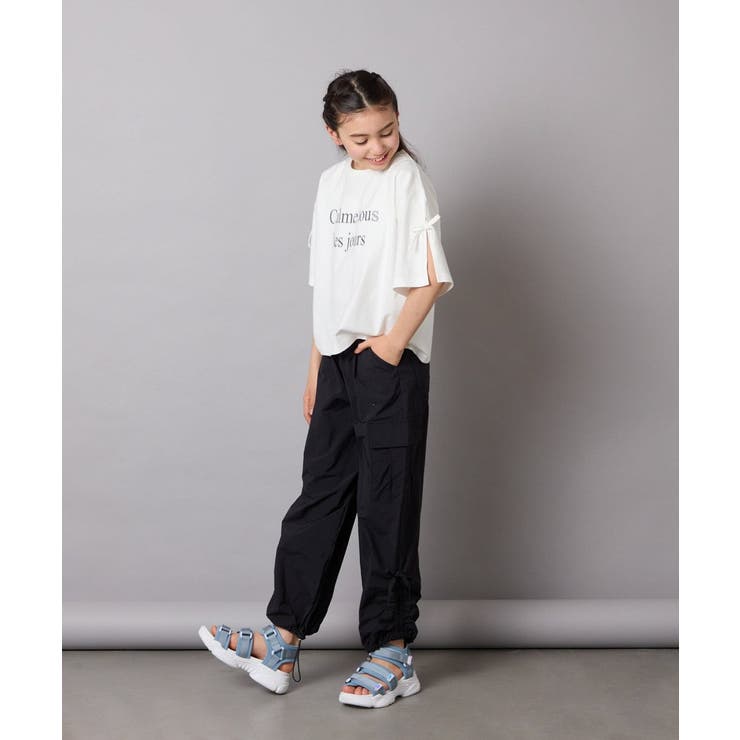 【接触冷感/ジメジメ対策】[130]袖スリットロゴTシャツ | a.v.v【KIDS】 | 詳細画像7 