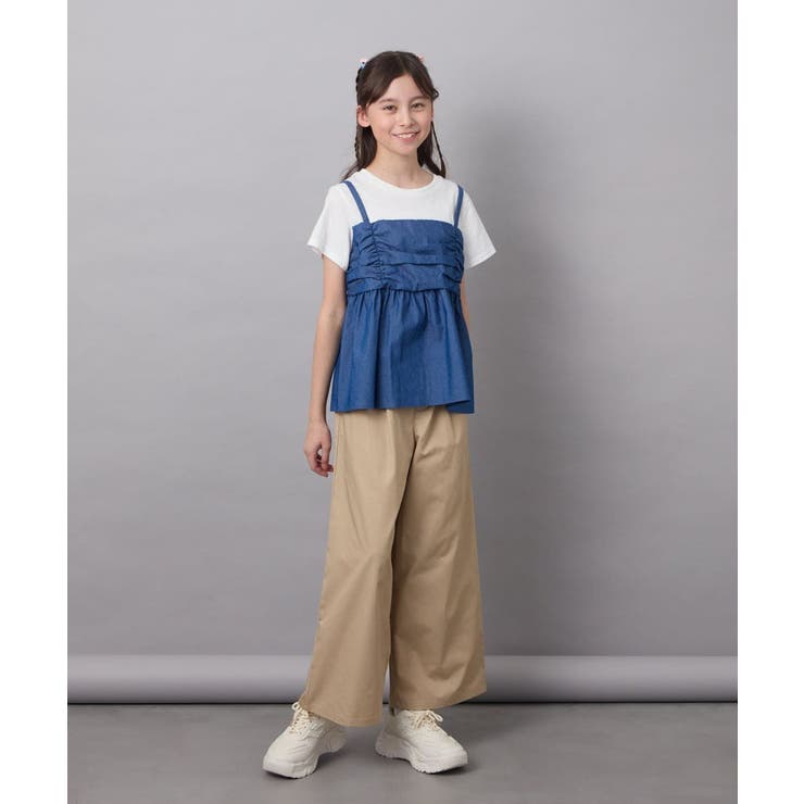 [100-130]ギャザーキャミドッキングトップス | a.v.v【KIDS】 | 詳細画像20 