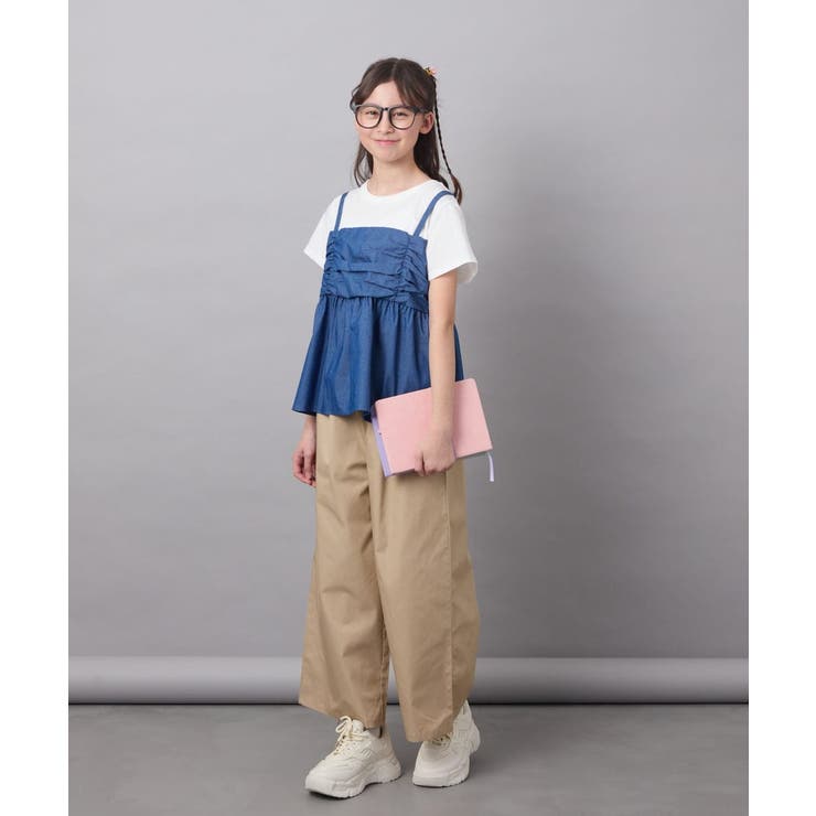 [100-130]ギャザーキャミドッキングトップス | a.v.v【KIDS】 | 詳細画像24 