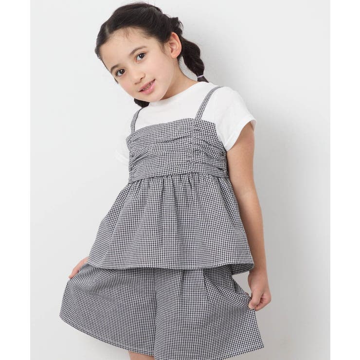 [100-130]ギャザーキャミドッキングトップス | a.v.v【KIDS】 | 詳細画像3 