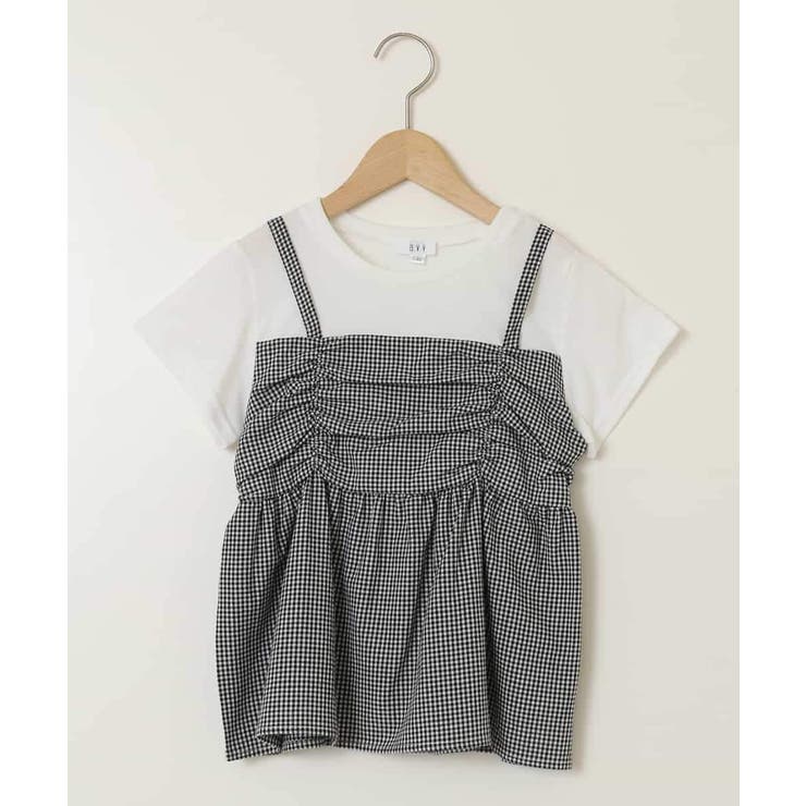 [100-130]ギャザーキャミドッキングトップス | a.v.v【KIDS】 | 詳細画像31 