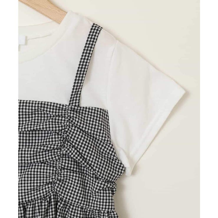 [100-130]ギャザーキャミドッキングトップス | a.v.v【KIDS】 | 詳細画像34 