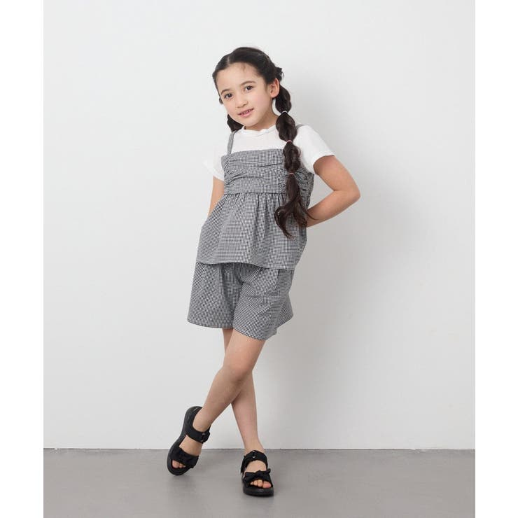 [100-130]ギャザーキャミドッキングトップス | a.v.v【KIDS】 | 詳細画像7 