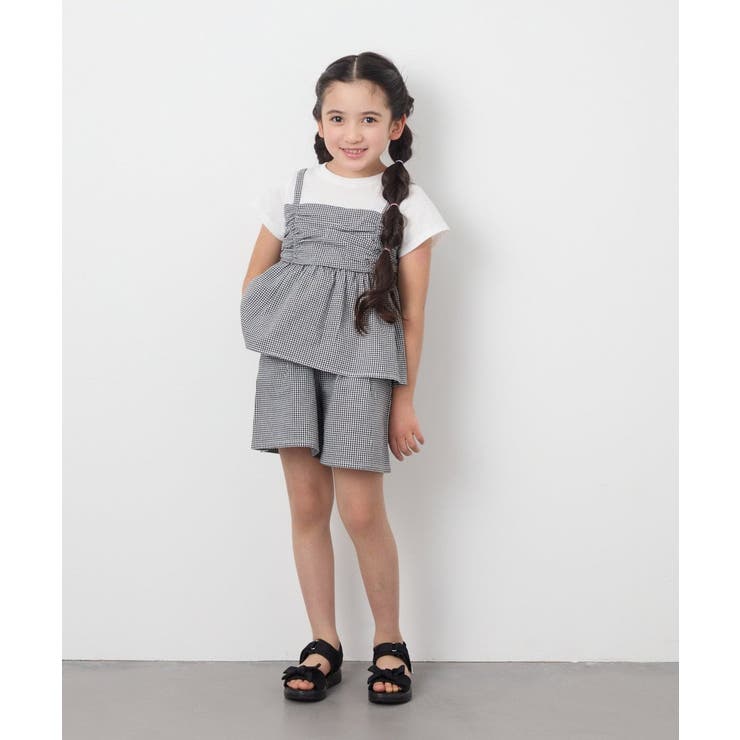 [100-130]ギャザーキャミドッキングトップス | a.v.v【KIDS】 | 詳細画像9 