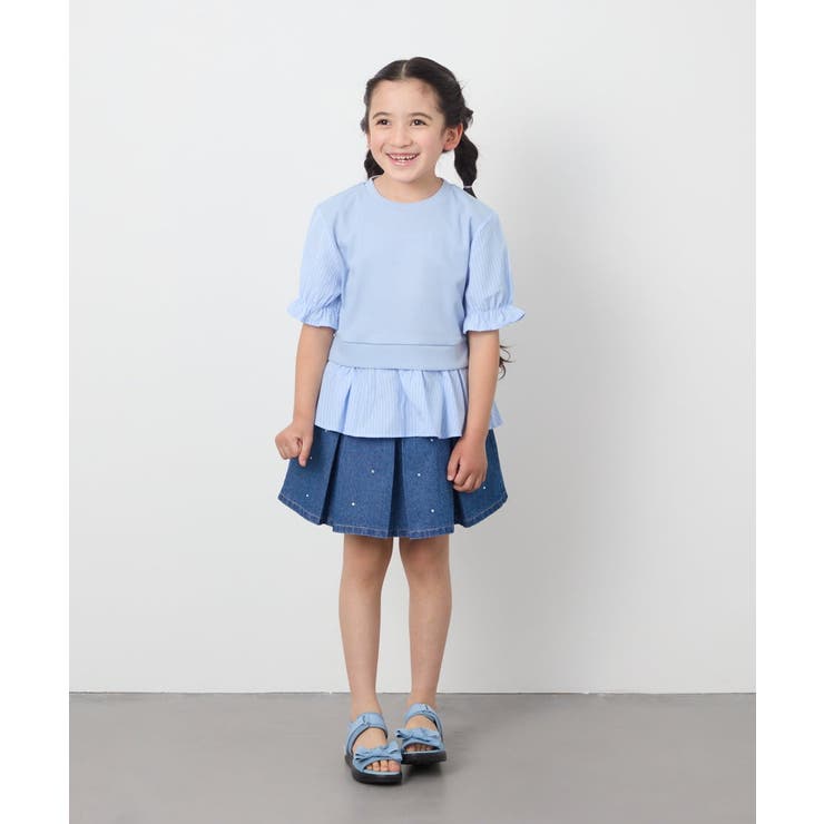 [110-130]シャツドッキングカットソー | a.v.v【KIDS】 | 詳細画像15 