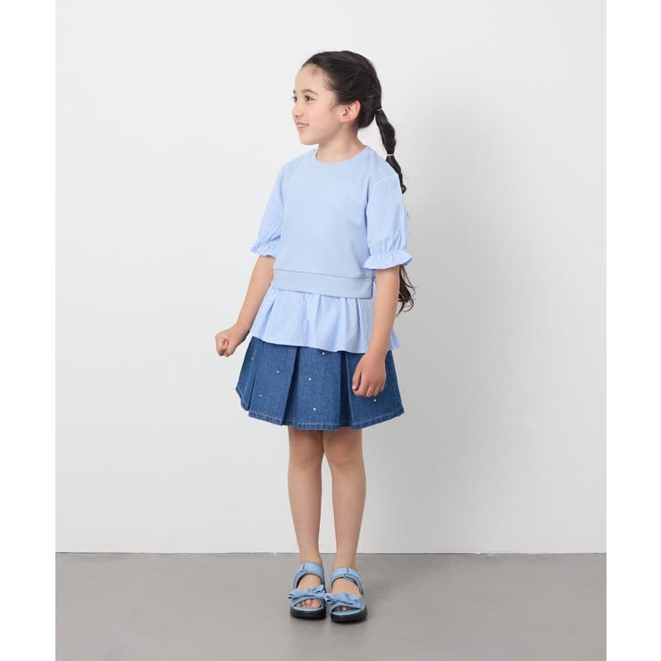 [110-130]シャツドッキングカットソー | a.v.v【KIDS】 | 詳細画像16 