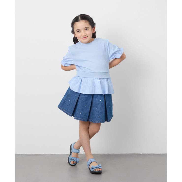 [110-130]シャツドッキングカットソー | a.v.v【KIDS】 | 詳細画像17 