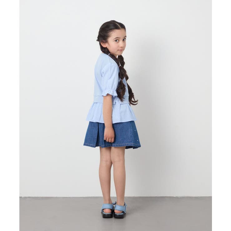 [110-130]シャツドッキングカットソー | a.v.v【KIDS】 | 詳細画像21 