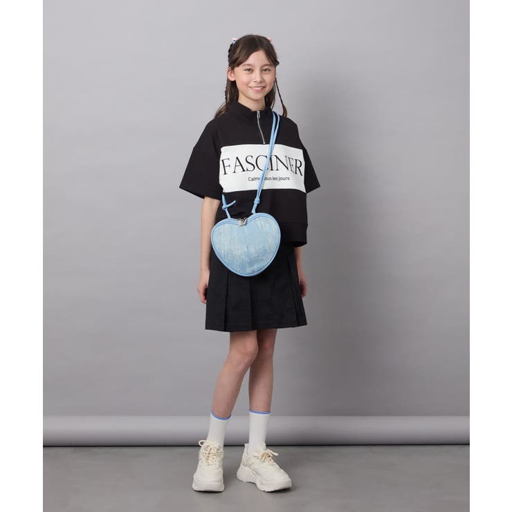 【毛玉になりにくい/程よく伸びる】[130]ハーフジップロゴスウェット | a.v.v【KIDS】 | 詳細画像20 