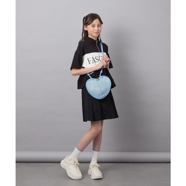 【毛玉になりにくい/程よく伸びる】[130]ハーフジップロゴスウェット | a.v.v【KIDS】 | 詳細画像21 