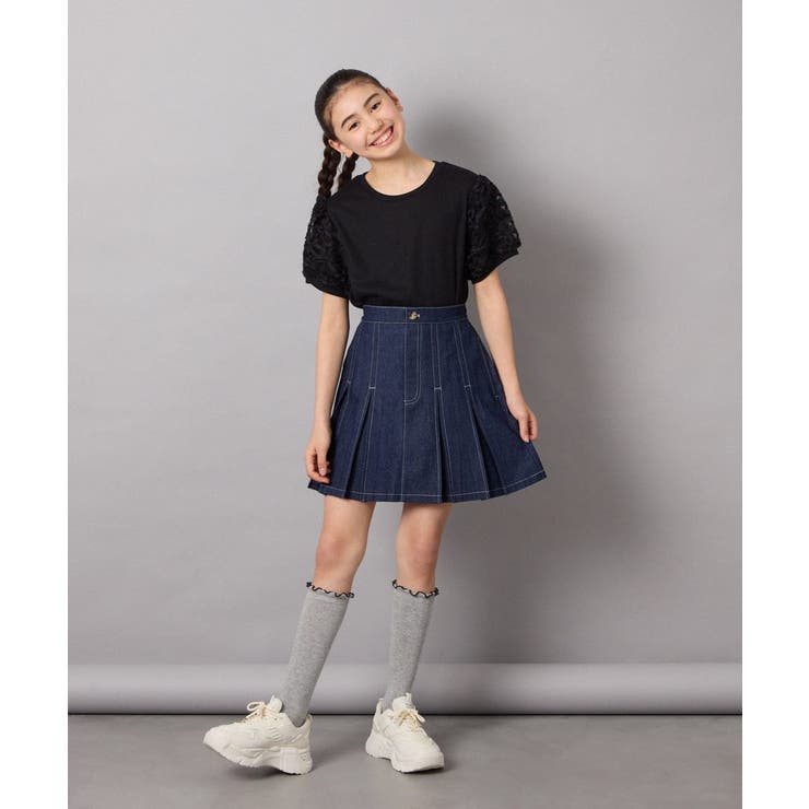 [140-150]フラワーテープテレコカットソー | a.v.v【KIDS】 | 詳細画像4 