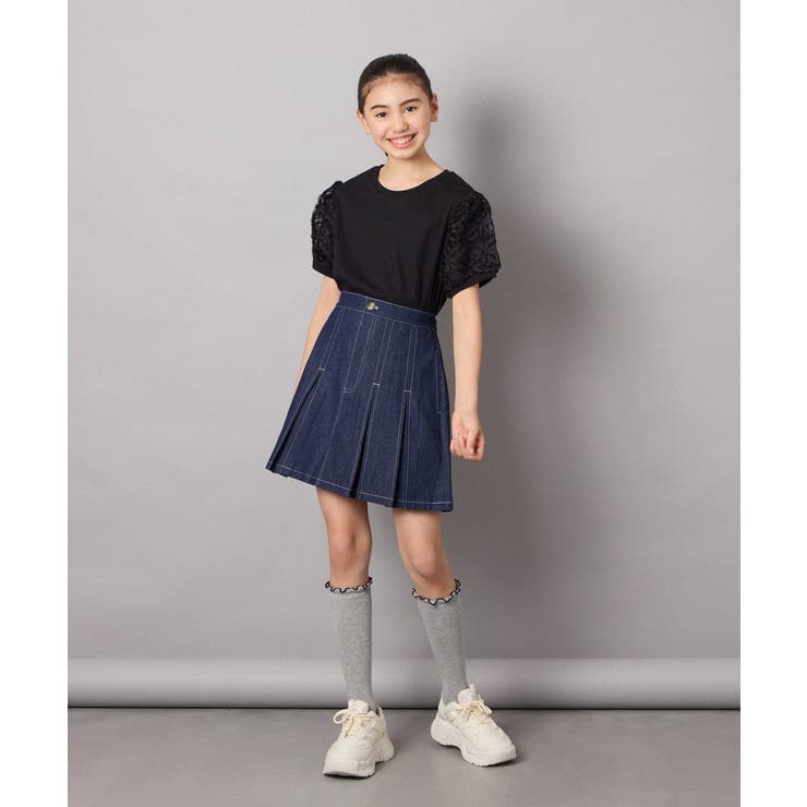 [140-150]フラワーテープテレコカットソー | a.v.v【KIDS】 | 詳細画像5 