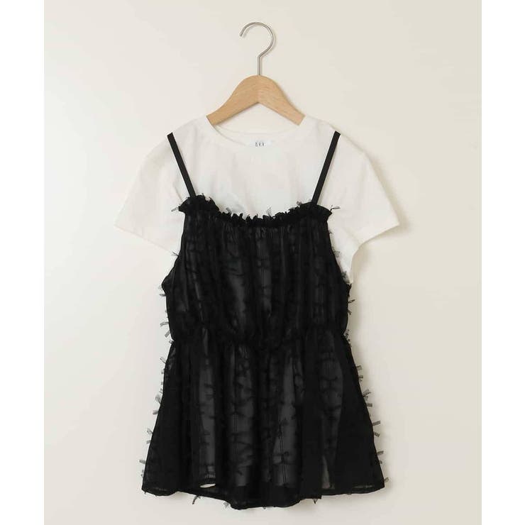 【接触冷感/ジメジメ対策】[160]シフォンキャミドッキングトップス | a.v.v【KIDS】 | 詳細画像40 