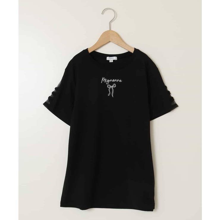 【毛玉になりにくい/安心の綿100％】[160]ソデレースアップＴシャツ | a.v.v【KIDS】 | 詳細画像30 