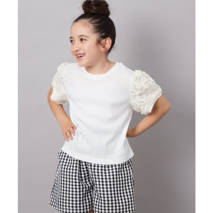 [160]フラワーテープテレコカットソー | a.v.v【KIDS】 | 詳細画像28 