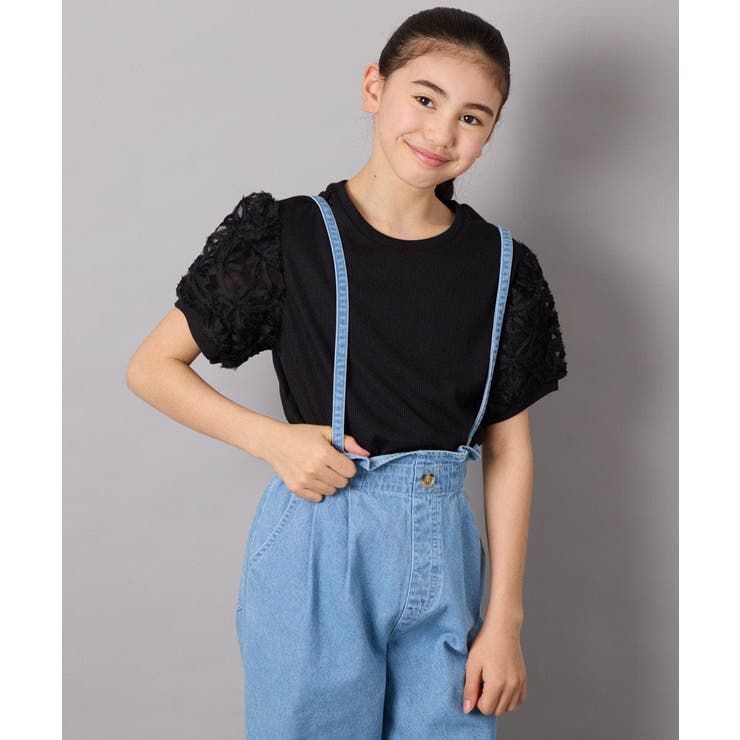 [160]フラワーテープテレコカットソー | a.v.v【KIDS】 | 詳細画像7 