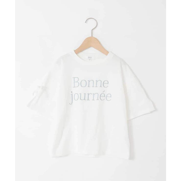 [120-160]【接触冷感/綿100％】袖スリットロゴTシャツ | a.v.v【KIDS】 | 詳細画像10 