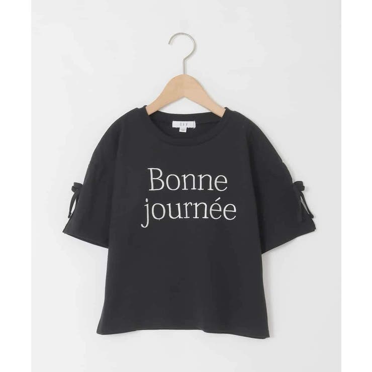 [120-160]【接触冷感/綿100％】袖スリットロゴTシャツ | a.v.v【KIDS】 | 詳細画像36 