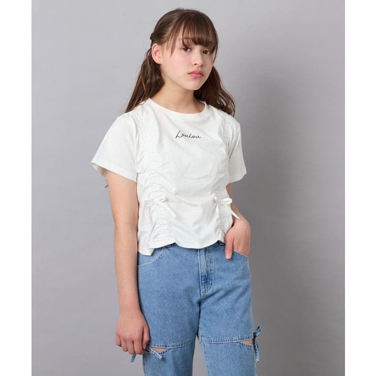 [130-160]【毛玉になりにくい/綿100％】クロップドドロストTシャツ | a.v.v【KIDS】 | 詳細画像16 