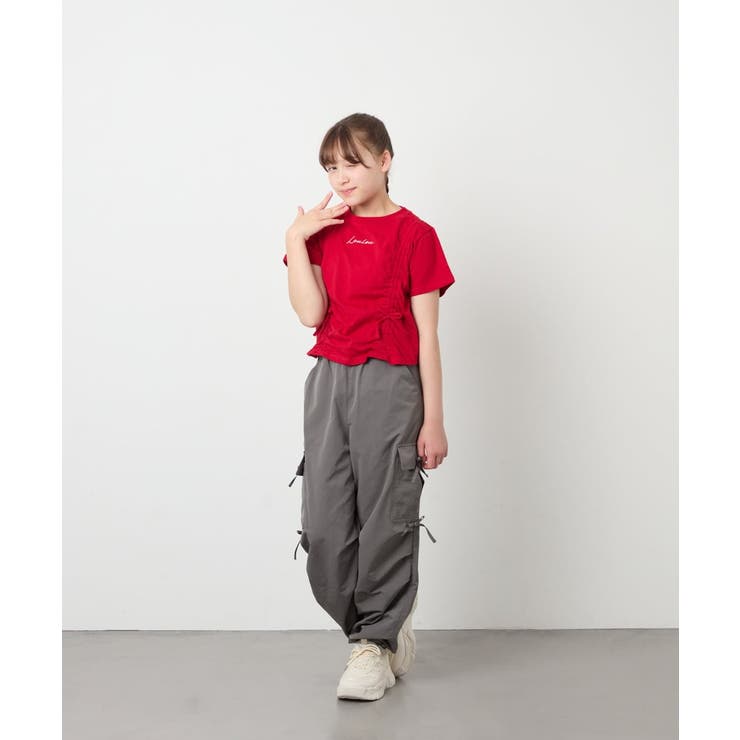 [130-160]【毛玉になりにくい/綿100％】クロップドドロストTシャツ | a.v.v【KIDS】 | 詳細画像8 