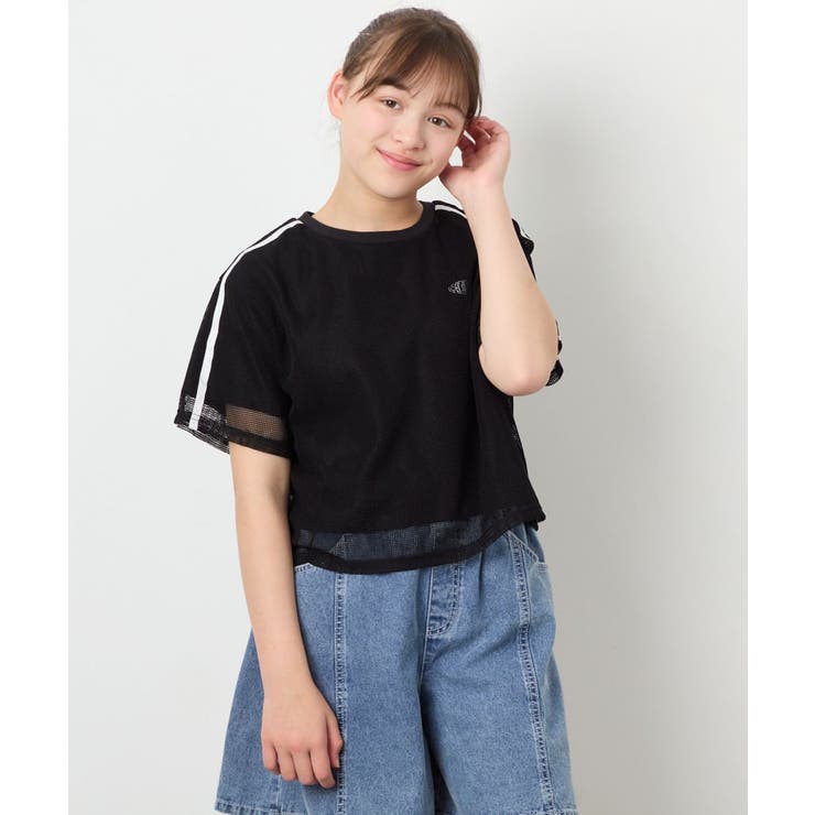 [120-160]メッシュレイヤードTシャツ | a.v.v【KIDS】 | 詳細画像17 