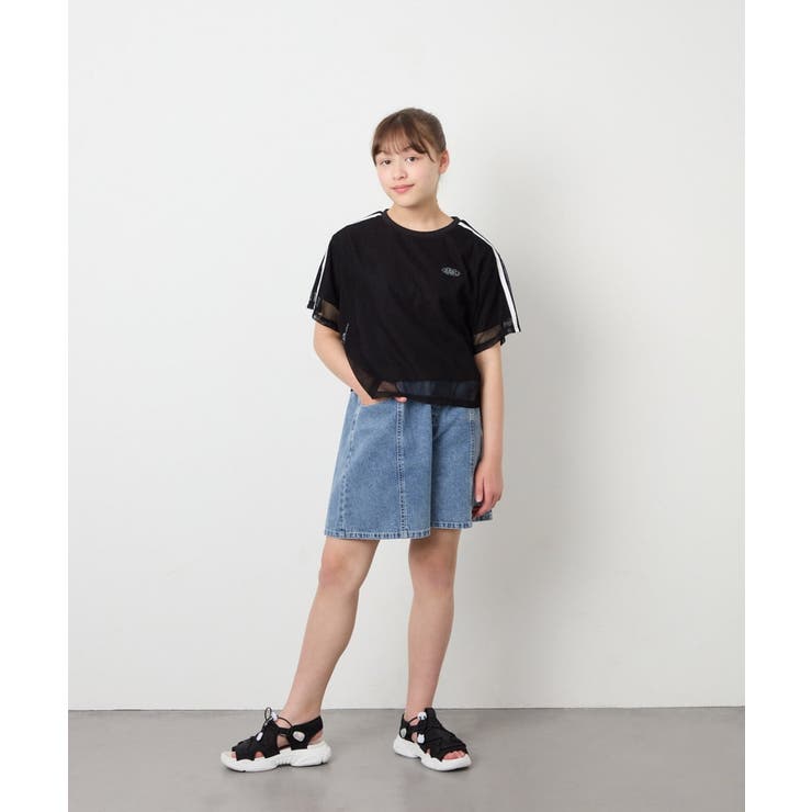 [120-160]メッシュレイヤードTシャツ | a.v.v【KIDS】 | 詳細画像21 