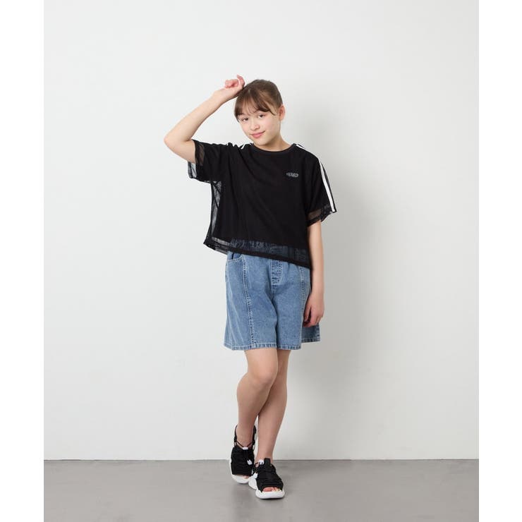 [120-160]メッシュレイヤードTシャツ | a.v.v【KIDS】 | 詳細画像22 