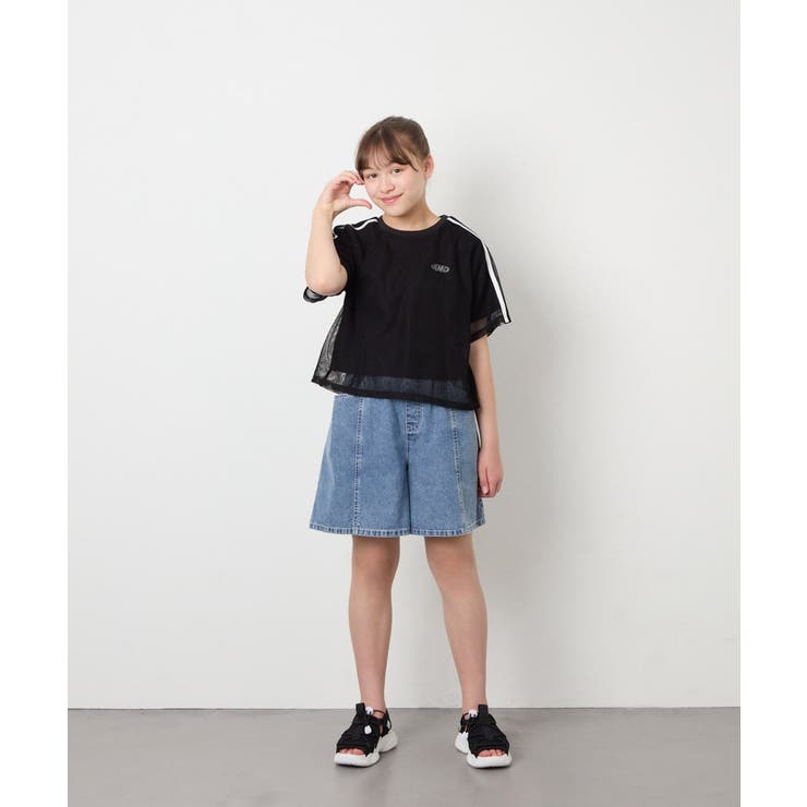 [120-160]メッシュレイヤードTシャツ | a.v.v【KIDS】 | 詳細画像24 