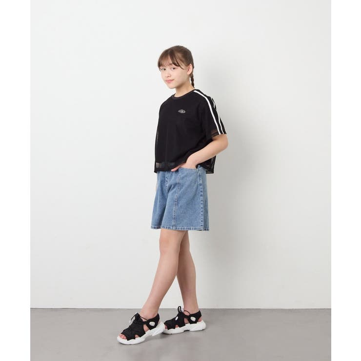 [120-160]メッシュレイヤードTシャツ | a.v.v【KIDS】 | 詳細画像25 