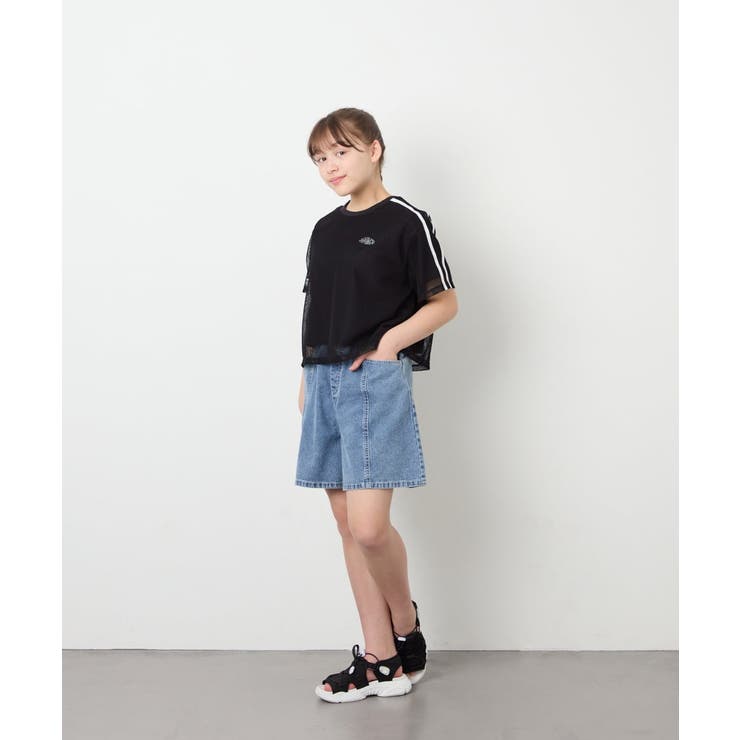[120-160]メッシュレイヤードTシャツ | a.v.v【KIDS】 | 詳細画像26 